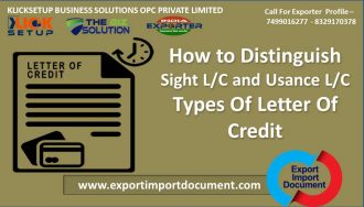 How to Distinguish Sight L/C and Usance L/C Types Of Letter Of Credit