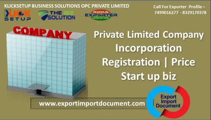 Private Limited Company |Incorporation | Registration | Price Start up biz