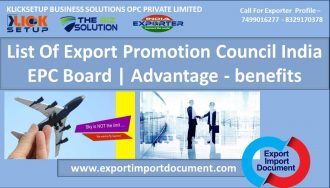 Export Import Document - Export Promotion Council India & EPC Board
