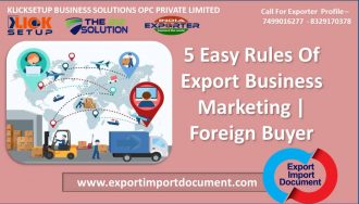 5 Easy Rules Of Export Business Marketing | exportimportdocument.com